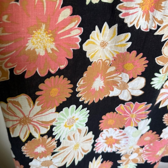 Roxy Summertime Feeling Floral Tie-Front Midi Dress Size XS - Picture 7 of 14